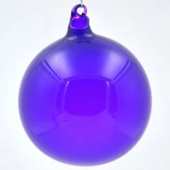 Winward Jim Marvin Dark Purple Bubblegum Glass Ornaments