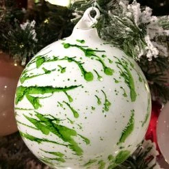 Winward Jim Marvin Green Mint Carly Glass Ball Ornaments New!