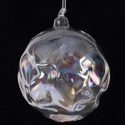 TheHolidayBarn.com Jim Marvin Ornaments Jim Marvin Iridscent Hand Molded Glass Ball Ornaments
