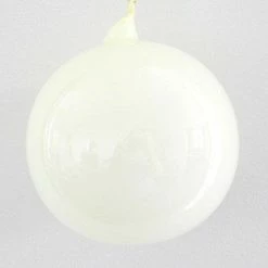 Winward Jim Marvin Ivory Bubblegum Glass Ornaments