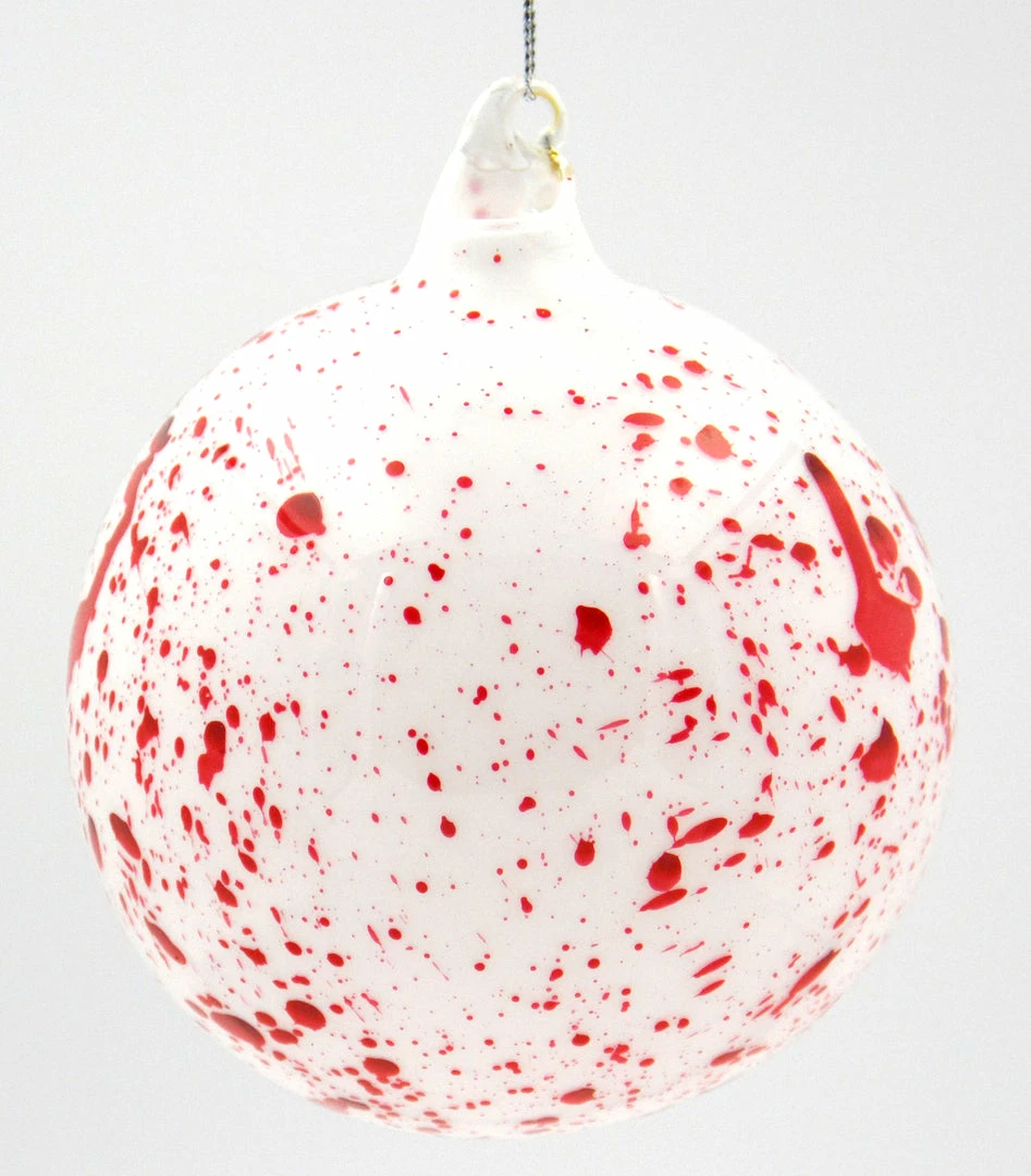 Winward New! Jim Marvin Peppermint Splash Glass Ball Ornaments 3 Winward New! Jim Marvin Peppermint Splash Glass Ball Ornaments