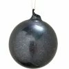 TheHolidayBarn.com Jim Marvin Silver Black Glass Ornaments New!