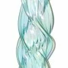 TheHolidayBarn.com Jim Marvin Twisted Glass Icicle Ornaments, Light Blue Green