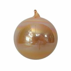 Winward Jim Marvin White Peach Pearl Glass Ball Ornaments New!
