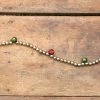 Ragon House Jingle Bell Garland, Red, Green & Silver