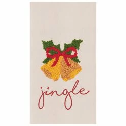 TheHolidayBarn.com Jingle Bells Flour Sack Kitchen Towel New!