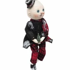 Joe Spencer New! Basil Ornament Head Snowman