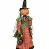 Joe Spencer Ophelia Pumpkin Witch On Stand New! 1 Joe Spencer Ophelia Pumpkin Witch On Stand New!
