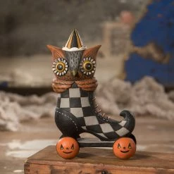 Bethany Lowe New! Roller Spook Hoot Owl