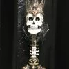 New! Katherine's Collection Skeleton King Candle Holder