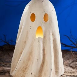 Bethany Lowe Large Ghost Luminary, Paper Mache