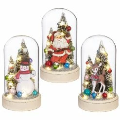 Raz Retro Christmas Cloches, Lighted