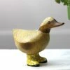 Dcuk Wooden Duck With Yellow Welly Boots, Small