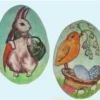 Bethany Lowe Paper Mache Easter Egg Ornaments