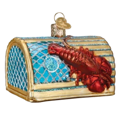 Old World Christmas Lobster Trap Ornament