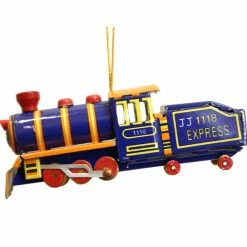 TheHolidayBarn.com Locomotive Express Tin Toy Reproduction Ornament
