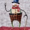 Lori Mitchell Good Tidings Snowman Figurine Christmas 2 Lori Mitchell Good Tidings Snowman Figurine Christmas