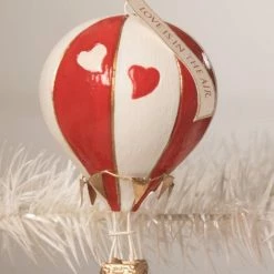 Bethany Lowe Love Is In The Air Hot Air Balloon Ornament