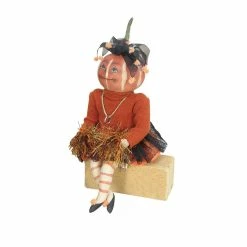 Gathered Traditions Lucille Cheerleader - Pumpkin Doll