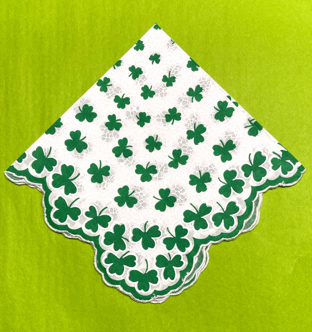 TheHolidayBarn.com New! Clover Handkerchief Reproduction 3 TheHolidayBarn.com New! Clover Handkerchief Reproduction