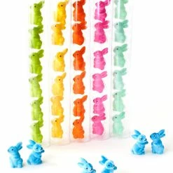 TheHolidayBarn.com Colorful Flocked Rabbits New!