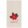 TheHolidayBarn.com Noel Poinsettia Flour Sack Kitchen Towel New!