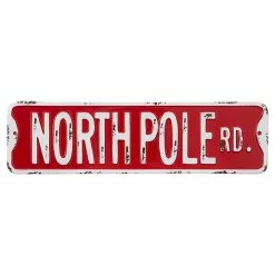 Raz North Pole Road Sign