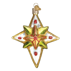 Old World Christmas Luminous Star Glass Ornament