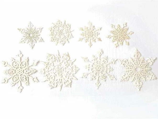 Creative Co-Op Paper Snowflake Cutouts, 16 - Snowflakes 3 Creative Co-Op Paper Snowflake Cutouts, 16 - Snowflakes