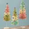 Bethany Lowe New! Pastel Confetti Bottle Brush Trees