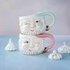 Glitterville Pastel Winking Santa Mugs 1 Glitterville Pastel Winking Santa Mugs