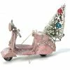 Cody Foster Vintage Pink Scooter With Christmas Tree Ornament