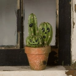 Bethany Lowe Potted Cacti O'Lantern