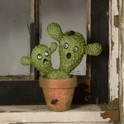 Bethany Lowe Potted Ghostly Cacti New!