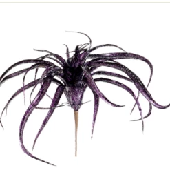 TheHolidayBarn.com Wicked Witch Purple Tillandsia Stem Halloween