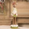 Bethany Lowe Reindeer With Holly Figurine 2 Bethany Lowe Reindeer With Holly Figurine