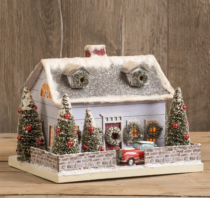 Ragon House Retro Christmas Cape With Car New! 3 Ragon House Retro Christmas Cape With Car New!