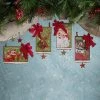 Bethany Lowe Retro Christmas Postcard Ornaments