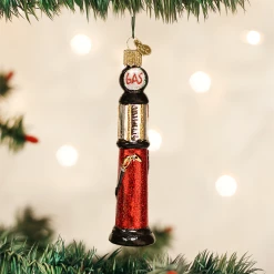 Old World Christmas Retro Cylinder Gas Pump Ornament