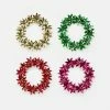 One Hundred 80 Degrees Retro Foil Poinsettia Wreath