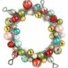 Creative Co-Op Christmas Retro Glass Ornament & Tinsel Wreath