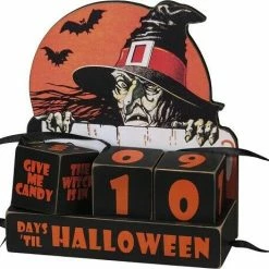 Primitives By Kathy New! Wicked Witch Halloween Countdown Blocks