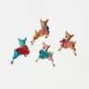 One Hundred 80 Degrees New! Retro Leaping Deer Ornaments
