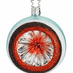Inge Glass Christmas Mint Retro Reflection Ornament