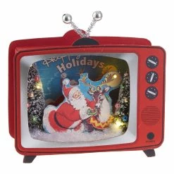 Raz Retro Christmas TV Shadowbox