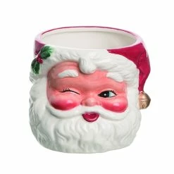 Transpac Retro Winking Santa Container