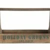 Creative Co-Op Rustic Wooden Christmas Totes 2 Creative Co-Op Rustic Wooden Christmas Totes