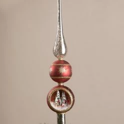 Bethany Lowe New! Santa In His Sleigh Indent Tree Topper