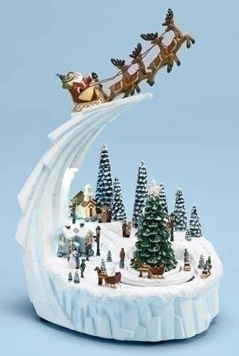 The Holiday Barn Christmas Music Boxes Santa's Coming To Town Music Box 3 The Holiday Barn Christmas Music Boxes Santa's Coming To Town Music Box