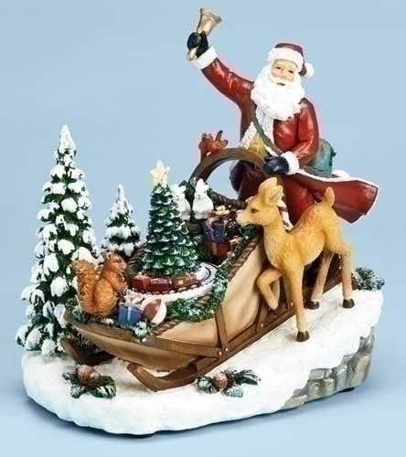 Roman Santa's Sleigh Music Box 3 Roman Santa's Sleigh Music Box